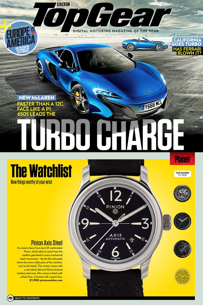 Pinion Axis Watch Top Gear Magazine