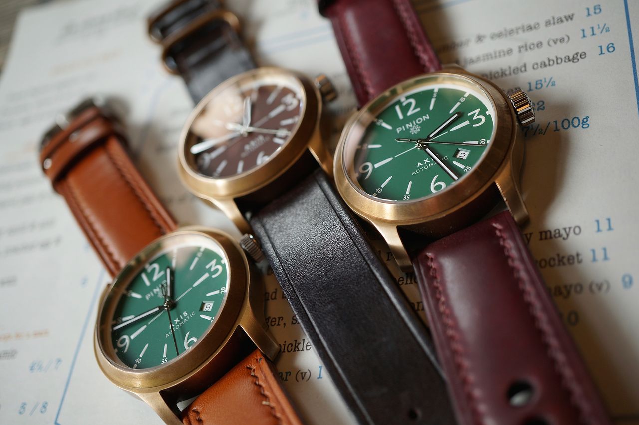 Pinion bronze watch collection
