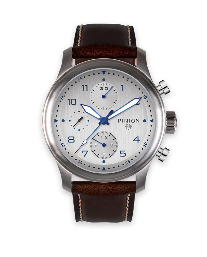Pinion Elapse Valjoux 7750 Chronograph Silver Dial watch